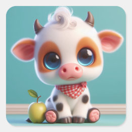 "Charlie" Square Sticker