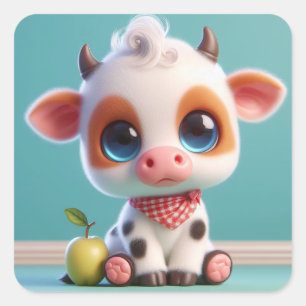 "Charlie" Square Sticker