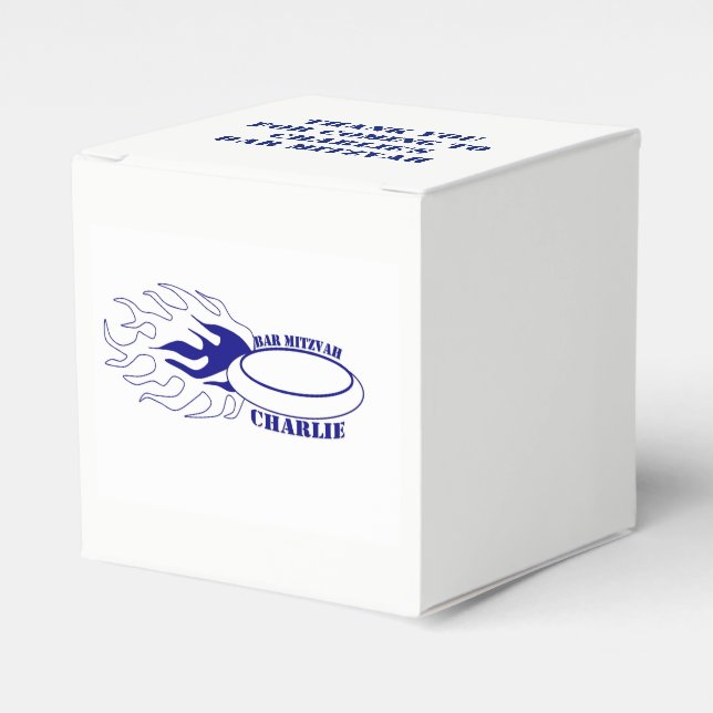 Charlie's Bar Mitzvah Favor Box (Front Side)