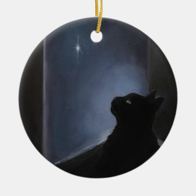 Charlie's Christmas Spirit Ceramic Ornament (Front)