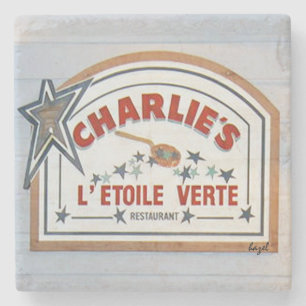 Charlie's L'etoile Verte, Hilton Head Coaster. Stone Coaster