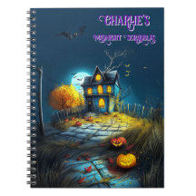 Charlie's Midnight Scribbles Haunted House Noteboo