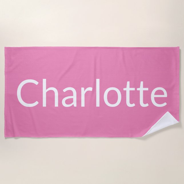 Charlotte Beach Towel (Front)
