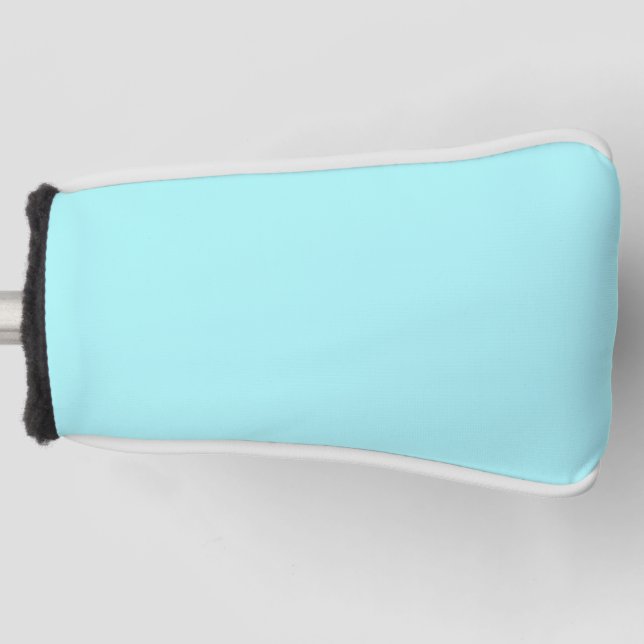 Charlotte blue - Solid colour aqua blue Golf Head Cover (Front)