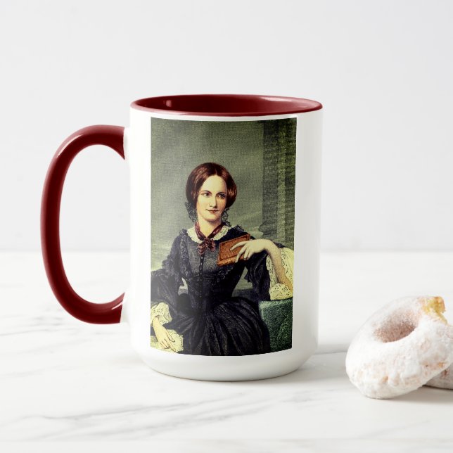 Charlotte Bronte | Coffee Mug (With Donut)