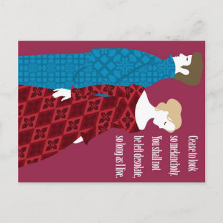 Charlotte Bronte "Jane Eyre" gift with quote Postcard