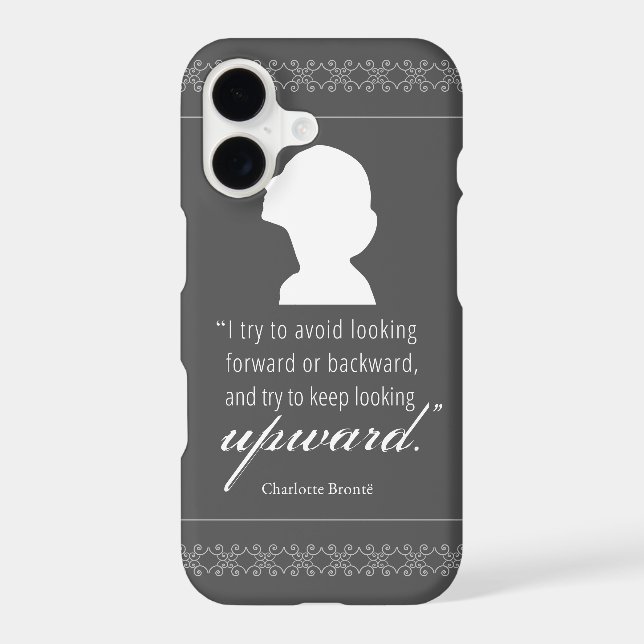 Charlotte Bronte - Keep Looking Upward - Black (Back)