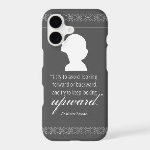 Charlotte Bronte - Keep Looking Upward - Black