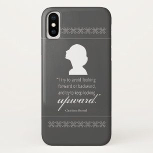 Charlotte Bronte - Keep Looking Upward - Black Case-Mate iPhone Case