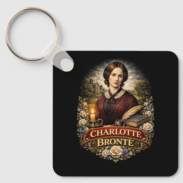 Charlotte Bronte Keychain (Front)