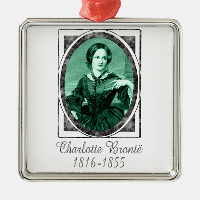 Charlotte Brontë Metal Ornament (Front)