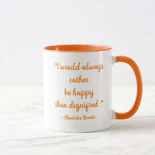 Charlotte Brontë Quote (Square logo) Mug