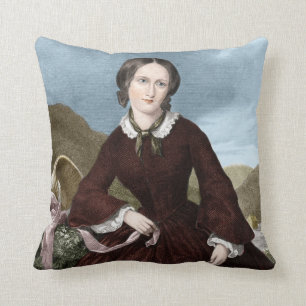 Charlotte Bronte Throw Pillow