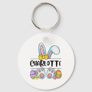 Charlotte Easter Bunny Keychain