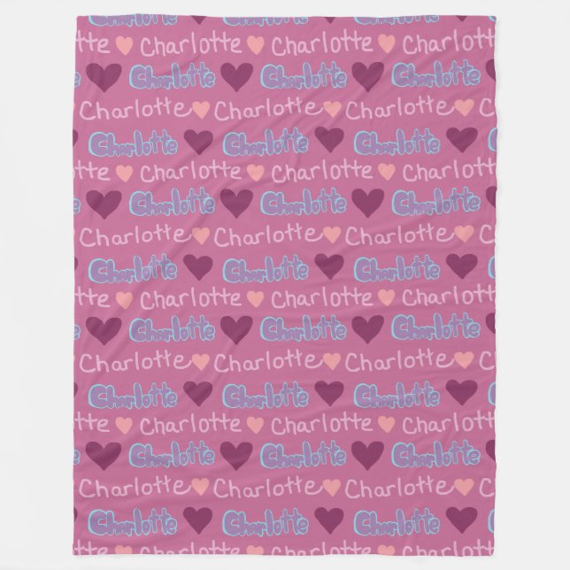 Charlotte  fleece blanket (Front)