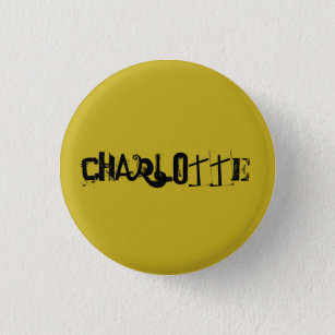 Charlotte frpm Orphan Black character name funky f 1 Inch Round Button