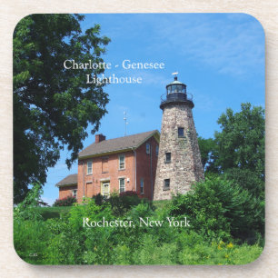 Charlotte - Genesee Lighthouse 6 plastic coasters
