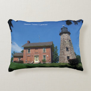 Charlotte Genesee Lighthouse double sided Accent Pillow