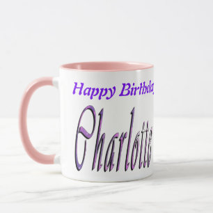 Charlotte Girls Name Logo, Mug