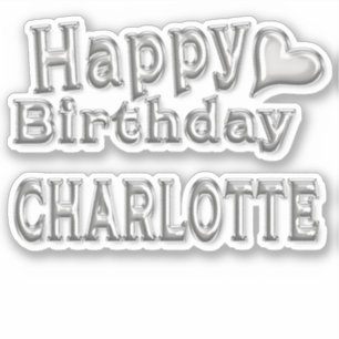 Charlotte Happy Birthday Autocollants