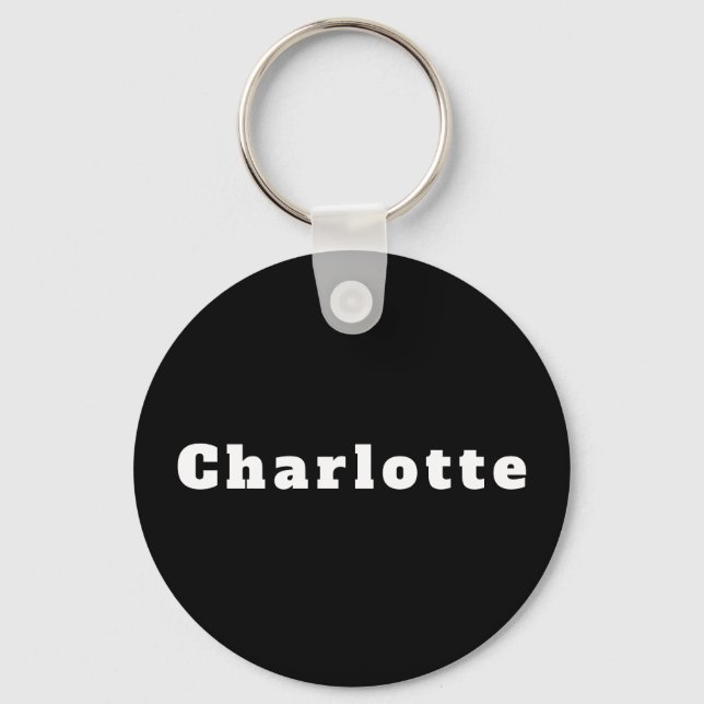 Charlotte Keychain (Front)
