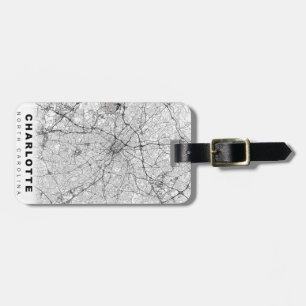 Charlotte Map Luggage Tag