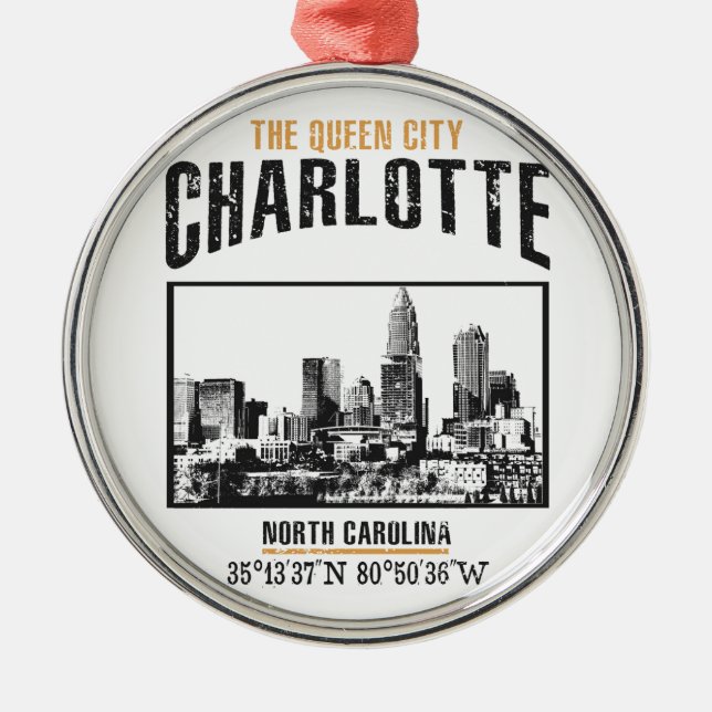Charlotte Metal Ornament (Front)