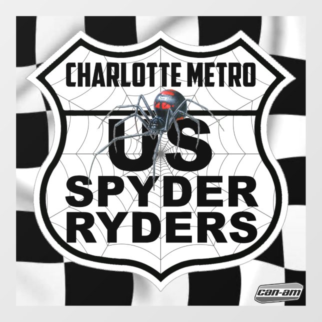 Charlotte Metro Chapter - Decal Finish Flag & Logo (Sheet)