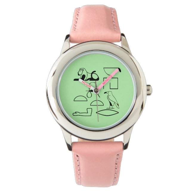 Charlotte Name in Hieroglyphs symbols of Egy Watch (Front)