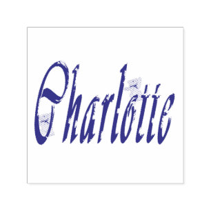 Charlotte Name Logo, Self-inking Stamp