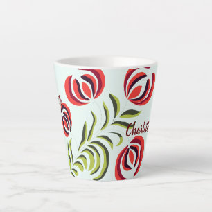 Charlotte name, personalized gift art, custom name latte mug