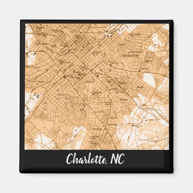 Charlotte NC  Magnet (Front)