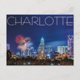Charlotte NC Postcard