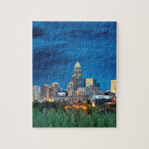 charlotte nc skyline jigsaw puzzle
