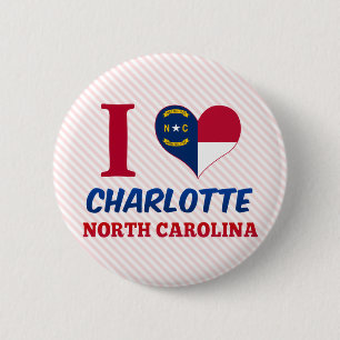 Charlotte, North Carolina 2 Inch Round Button