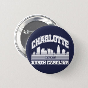 Charlotte,North Carolina 2 Inch Round Button