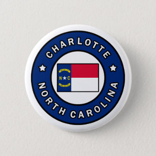 Charlotte North Carolina 2 Inch Round Button