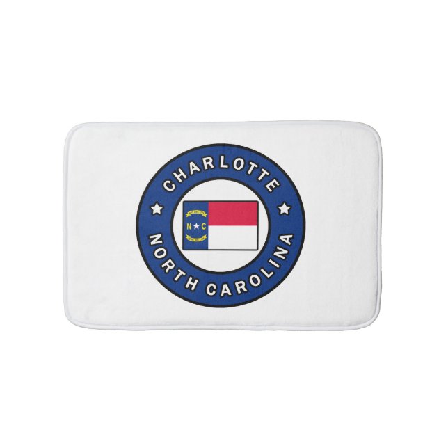 Charlotte North Carolina Bath Mat (Front)