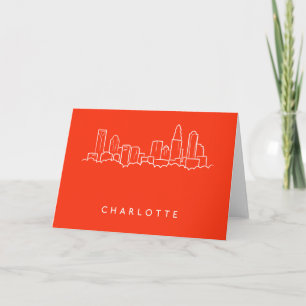 Charlotte, North Carolina City Skyline Card