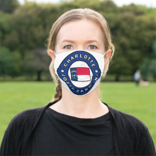 Charlotte North Carolina Cloth Face Mask