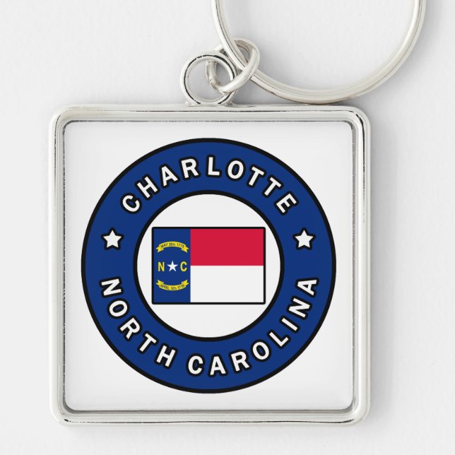 Charlotte North Carolina Keychain (Front)