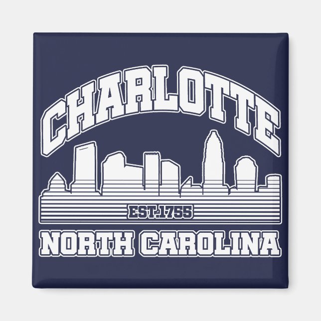Charlotte,North Carolina Magnet (Front)