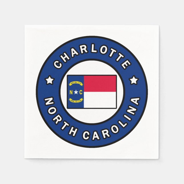 Charlotte North Carolina Napkin (Front)