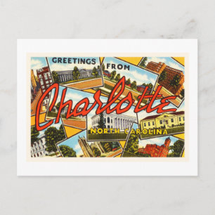 Charlotte North Carolina NC Ancienne carte postale