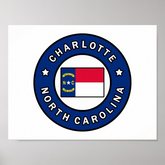 Charlotte North Carolina Poster (Front)