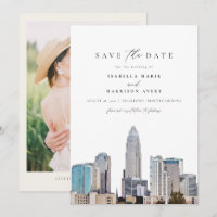 CHARLOTTE NORTH CAROLINA Skyline Save the Date