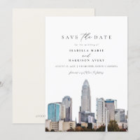 CHARLOTTE NORTH CAROLINA Skyline Save the Date