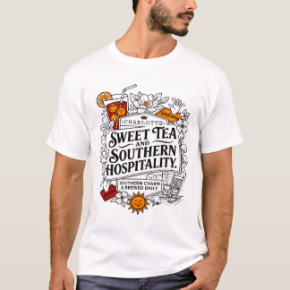 cHARLOTTE nORTH cAROLINA sWEET tEA sOUTHERN hOSPIT T-Shirt