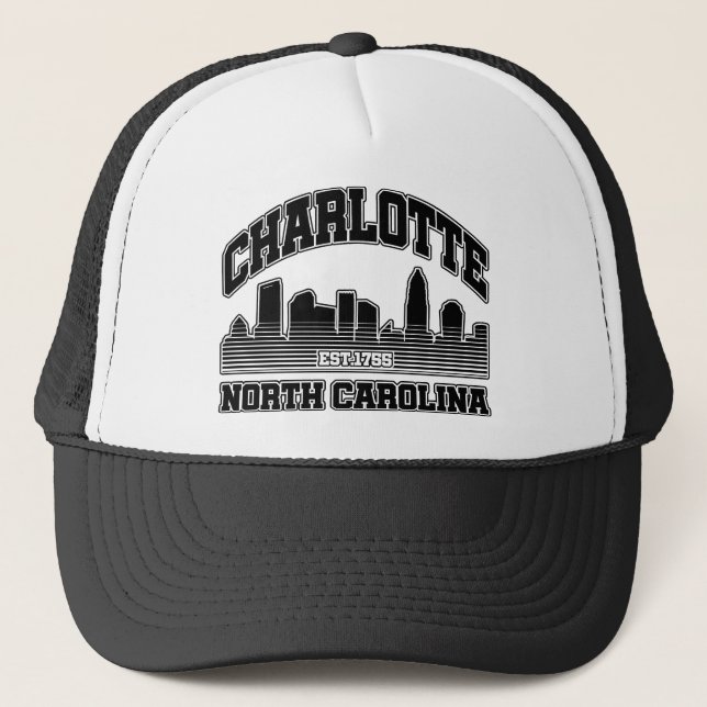 Charlotte,North Carolina Trucker Hat (Front)