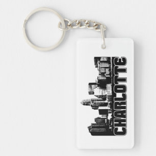 Charlotte Skyline Keychain